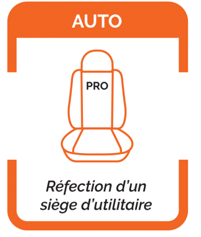 Réfection d'un siège complet d'utilitaire