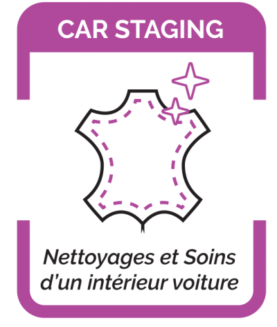 CAR STAGING / Soin des cuirs : nettoyage, nutrition et protection par scellement de l'ensemble des cuirs d'un véhicule