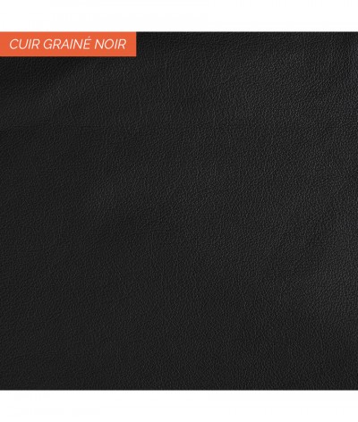 Cuir grainé noir